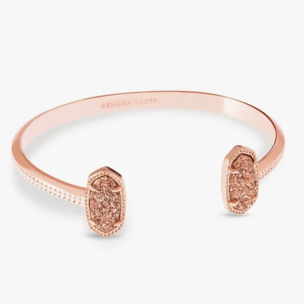 Kendra Scott rose gold cuff drusy bracelet